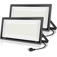 2 Pack 800W LED Flood Light Outdoor,3750W Equivalent Super Bright