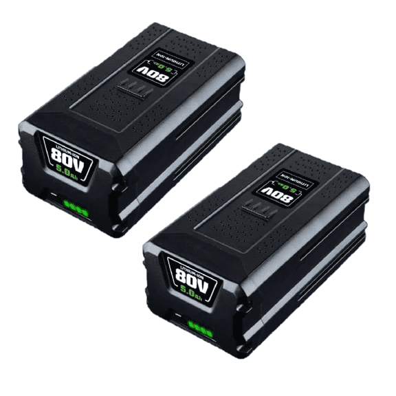 2 Pack 80V 5000Ah GBA80200 Replacement for Greenworks GBA80250 GBA80400 GBA80500 Cordless Power Tools