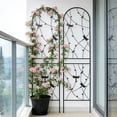 thumbnail image 1 of 2 Pack 86" H  Large Heavy Duty Garden Rustproof Iron Plant Trellis for Potted Plant Support Metal Climbing Rose Trellis Vine Vegetable Cucumber, 1 of 10
