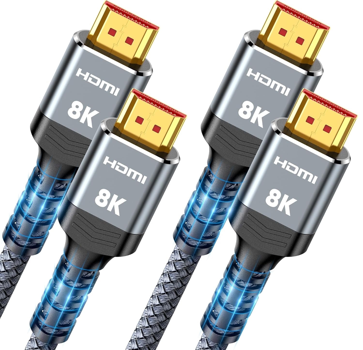 GELRHONR Cavo Micro HDMI A HDMI 2.1 8K A 90° (Sinistra) | 48 Gbps, 0,5 M | Per GoPro, Fotocamere E Monitor - 4