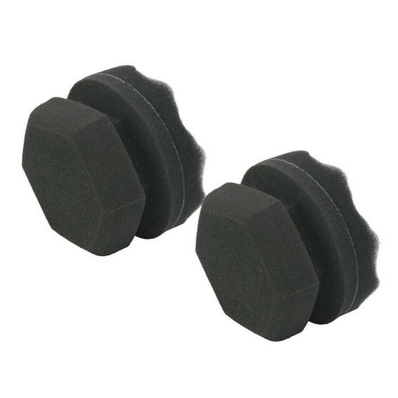 2-Pack 8cm Tire Dressing Applicator Sponges for Auto Polishing and Waxing