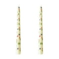 thumbnail image 1 of 2 Pack 9.84 Inch Taper Candles,Flower Pattern Candles,Unscented,Dripless,Unsmoke, Long Burning,Tall Taper Candle Sticks for Dinner Wedding Birthday Home Decoration (Yellow), 1 of 6