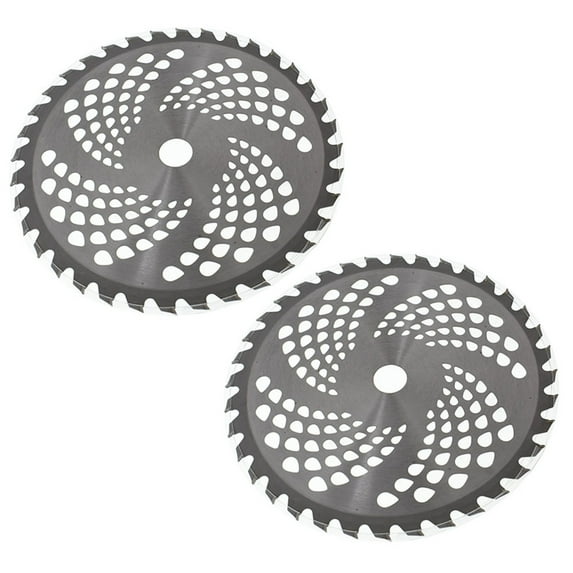 2 Pack -9" x 36T Carbide Tip Brush Blades – for Cutter, Trimmer, Weed Eater