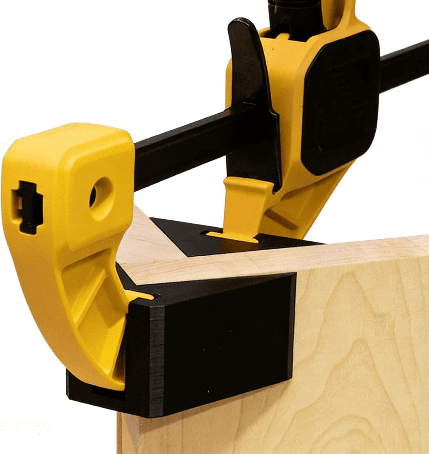 2-Pack 90 Degree Clamp Adapter Compatible with DeWALT Medium Trigger Clamps, Quick-Release Tool Accessories for 6" and 12" Clamping