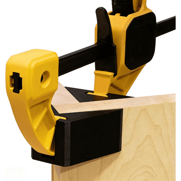 2-Pack 90 Degree Clamp Adapter Compatible with DeWALT Medium Trigger Clamps, Quick-Release Tool Accessories for 6" and 12" Clamping