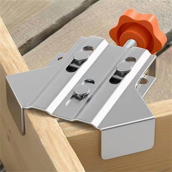 2 Pack 90 Degree Corner Clamps, Adjustable Swing Jaw Stainless Steel Right Angle Clamps for Woodworking, Metal, Pipe & Glass Assembly (70mm Max)