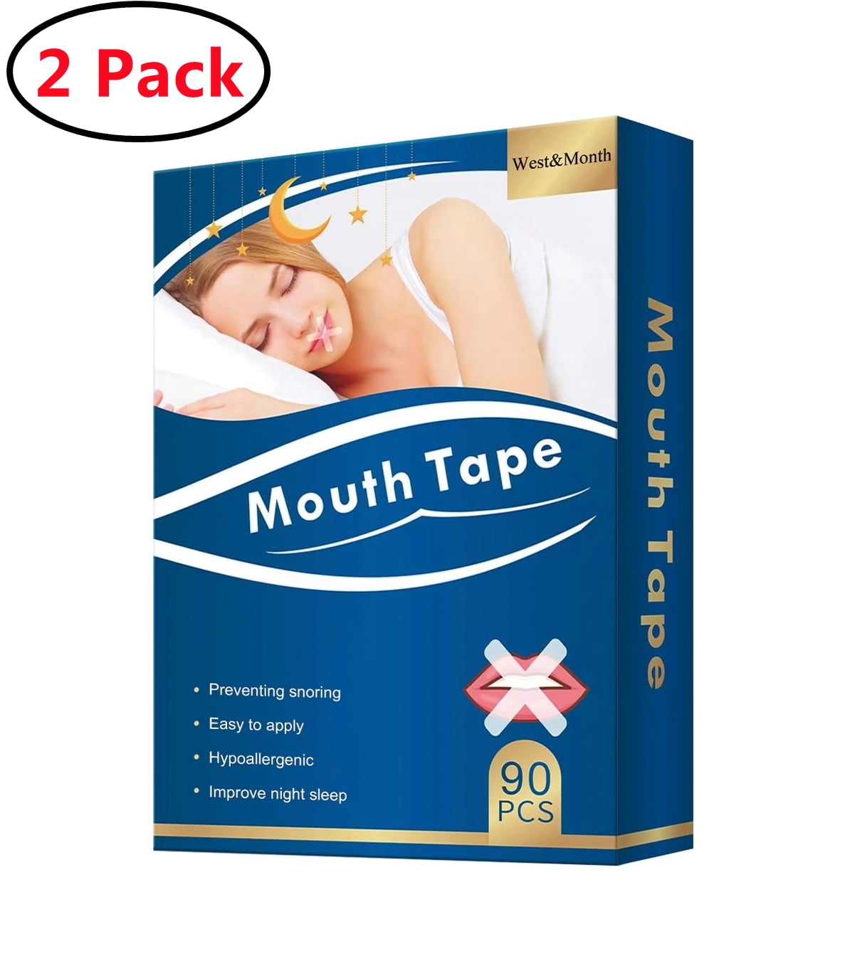 2 Pack 90 Strips Hypoallergenic Gentle Micropore Tape, Silicone and