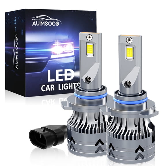 2-Pack9005 LED Bulb, 12000RPM Turbo Cooling Fan 60000Hrs Lifespan, 300% Brighter Plug-N-Play Halogen Replacement Fog Light Conversion Kit