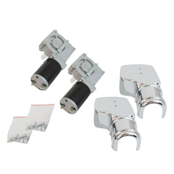 (2 Pack) 900W 60:1 Tarp Motor for Dump Truck Tarp Systems with Chrome Cover 12VDC / 50 AMPS / 60 RPM (1 Year Warranty)