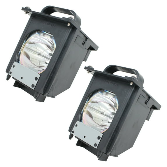2-Pack 915P061010 Projector Lamp Bulb Compatible with Mitsubishi WD65734 TV - Replacement for 915P061010 Rear Projection Television DLP Lamp Bulb with Housing