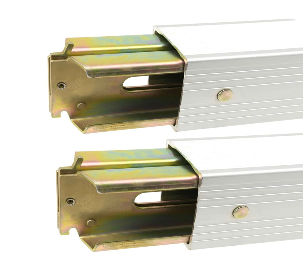 (2 Pack) 92" 103" Adjustable Aluminum ETrack Decking/Shoring Beams Cargo Load Lock Bars for