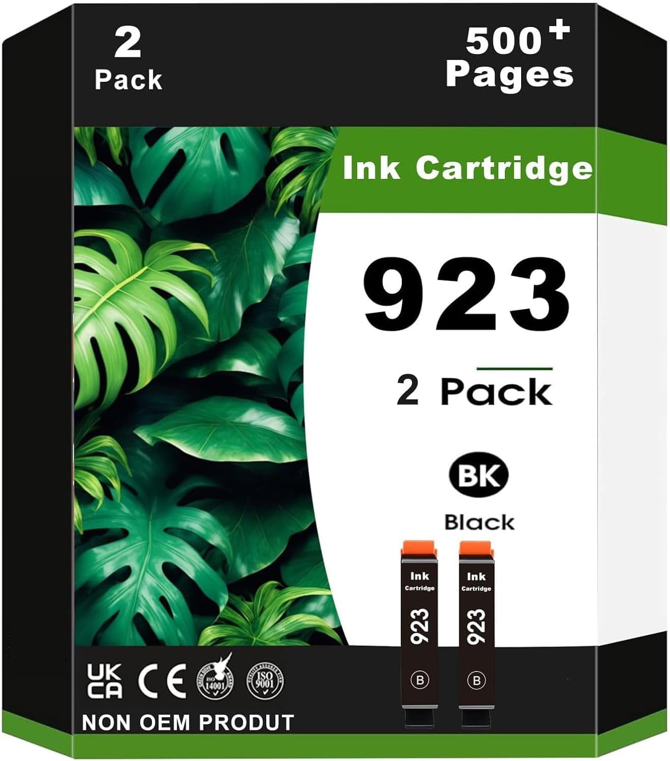 2 Pack 923 Ink Cartridges 4K0T3LN Compatible for 923 Ink for OfficeJet ...