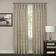 thumbnail image 1 of 2-Pack 98% Blackout Energy Efficient Pinch Pleat Window Privacy Curtain Rod Pocket or Tie-Back Panels: 34" x 84", Pinch Pleat Panel, Tan, 1 of 3