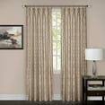 thumbnail image 1 of 2-Pack 98% Blackout Pinch Pleat Window Privacy Curtain Rod Pocket or Tie-Back Panels: 34" x 84", Pinch Pleat Panel, Tan, 1 of 3