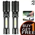 thumbnail image 1 of (2 Pack) 990000000 Lumens Rechargeable Flashlights, Super Bright Flashlight with 5 Modes and Zoomable, IPX7 Waterproof, Usb LED Flashlight for Emergencies, Camping, Home, 1 of 16