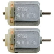 2 Pack 9V DC Motor 8,500 RPM 1 x 0.8 x 0.6
