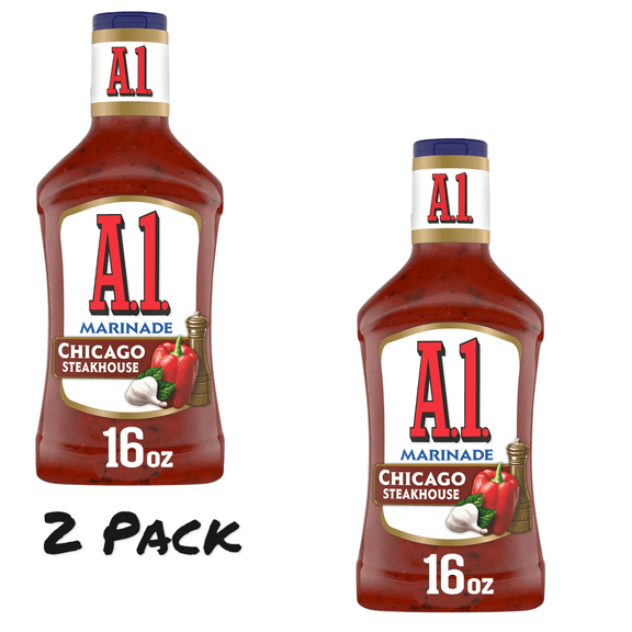 ( 2 Pack ) A.1. Chicago Steakhouse Marinade, 16 fl. oz. Bottle