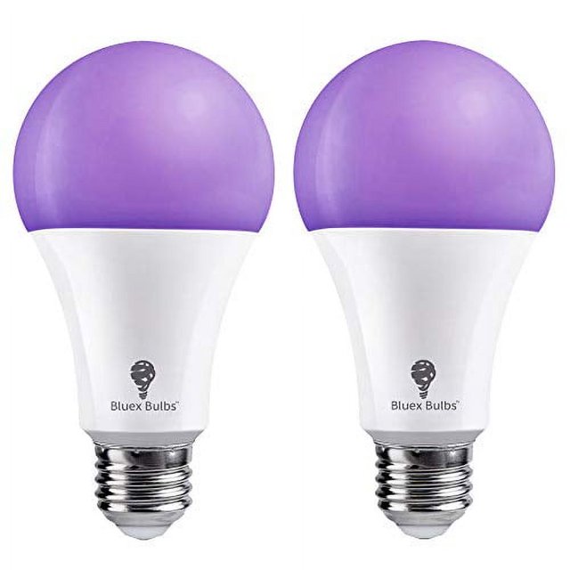 2 Pack A21 UV LED Black Light Bulb, 16W E26 UV Blacklight Bulb UVA
