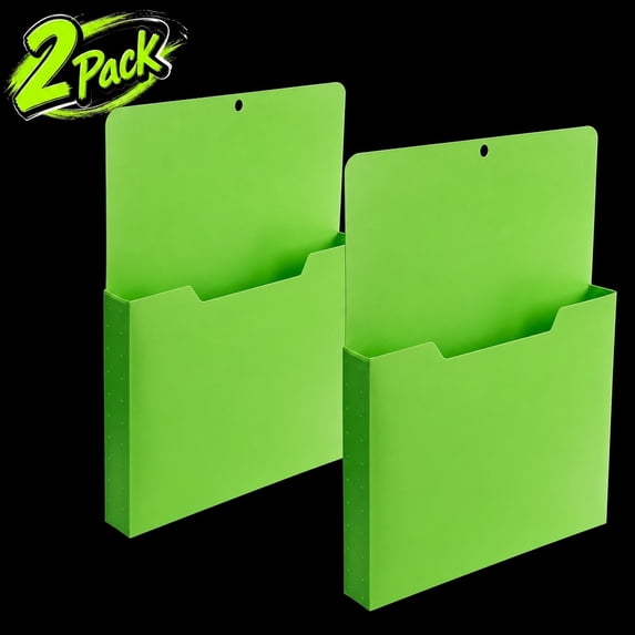 2 Pack A4 Magnetic File Folders, Magnetic Wall Hanging Design, Paper ...