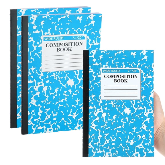 2 Pack A5 Notebook, A5 Journal Mini Notebook Pocket Marble Memo Notepads Wide Ruled Lined Sketchbook Small 8.3x5.5 Inch 30 Sheets for Men Women Office Supplies Travelers,,Blue