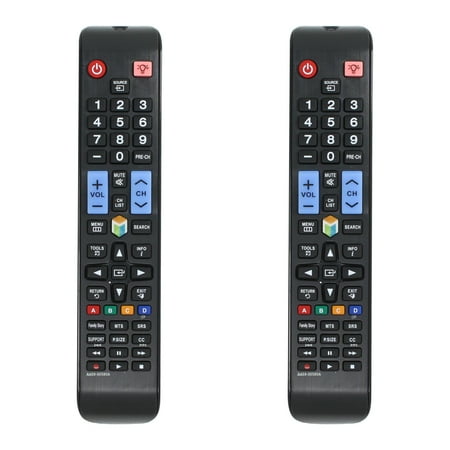 2-Pack AA59-00580A Remote Control Replacement - Compatible with Samsung UN46EH5300FXZATH02 TV