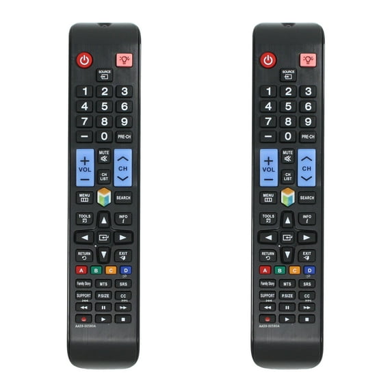 2-Pack AA59-00580A Remote Control Replacement - Compatible with Samsung UN60ES6100 TV