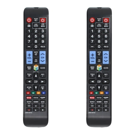 2-Pack AA59-00784C Remote Control Replacement - Compatible with Samsung PN59D8000FFXZAI101 TV