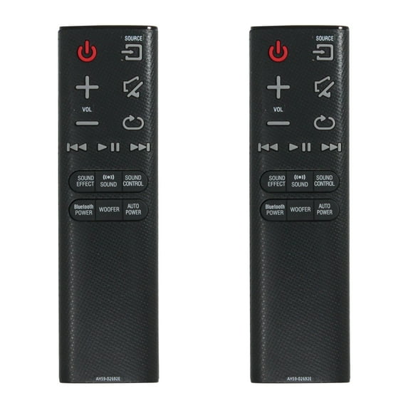 2-Pack AH59-02692E Remote Control Replacement - Compatible with Samsung HWJ550/ZA Sound Bar System