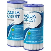 2 Pack AQUACREST FXHSC Whole House Sediment Filter, Replacement for GE® FXHSC, Culligan R50-BBSA, Pentek R50-BB and DuPont WFHDC3001, American Plumber W50PEHD