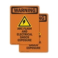 thumbnail image 1 of (2 Pack) ARC Flash And Electrical With Symbol OSHA Warning Sign 10 Inch X 14 Inch Indoor / Outdoor Rust-Free Aluminum Metal Signs for Workplace, Workshop, and Construction Site, Made in, 1 of 8
