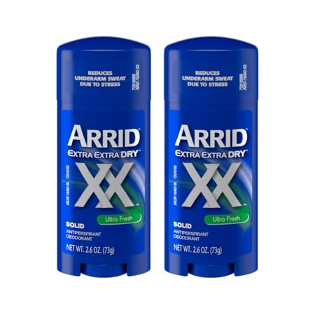 2 Pack - Arrid Extra Extra Dry Antiperspirant & Deodorant Solid, Ultra Fresh - 2.6 Oz