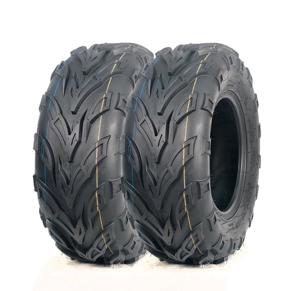 2-Pack AT21x7-10 ATV UTV Tires - Front 4PR All Terrain, Reinforced Sidewall, Tubeless