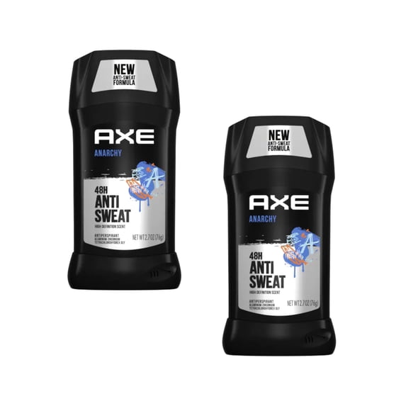 2 Pack AXE Anarchy Dry Antiperspirant & Deoderant 2.7 Ounce Stick