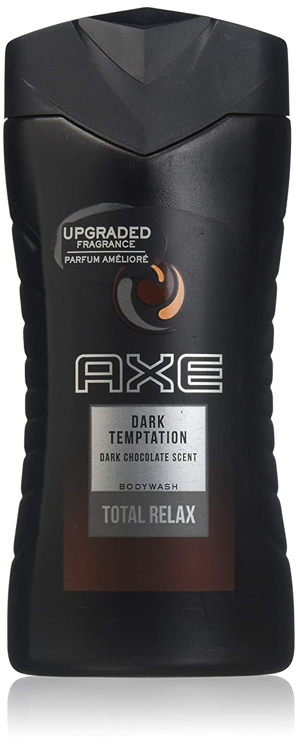 2 Pack AXE Dark Temptation Body Wash, Dark Chocolate Scent, 250ml ea