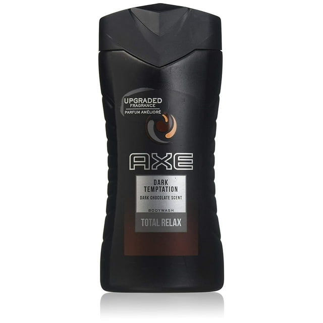 2 Pack AXE Dark Temptation Body Wash, Dark Chocolate Scent, 250ml ea