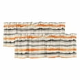 thumbnail image 1 of 2 Pack Abstract Art Valance for Window Orange Grey Oil Painting Watercolor Modern Art Kitchen Valance Rod Pocket Short Curtain Topper Decorative Window Treatment for Living Room Bedroom 42"x18", 1 of 8