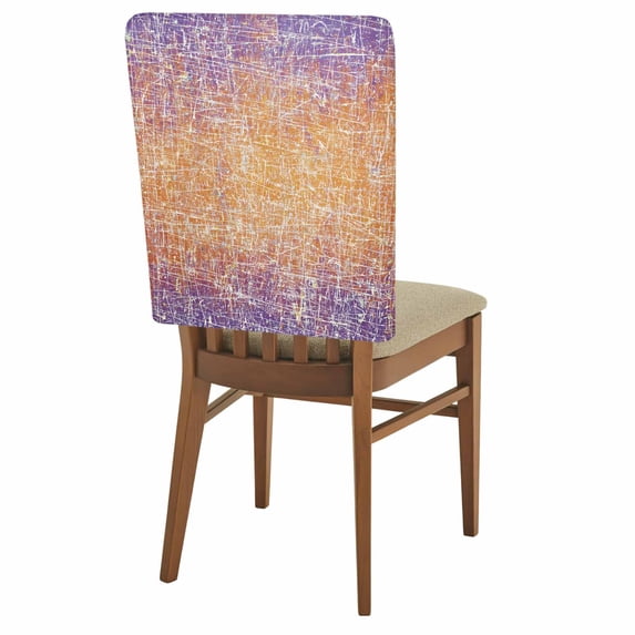2 Pack Abstract Colors Chair Back Covers Purple Orange Clouds Mist ...