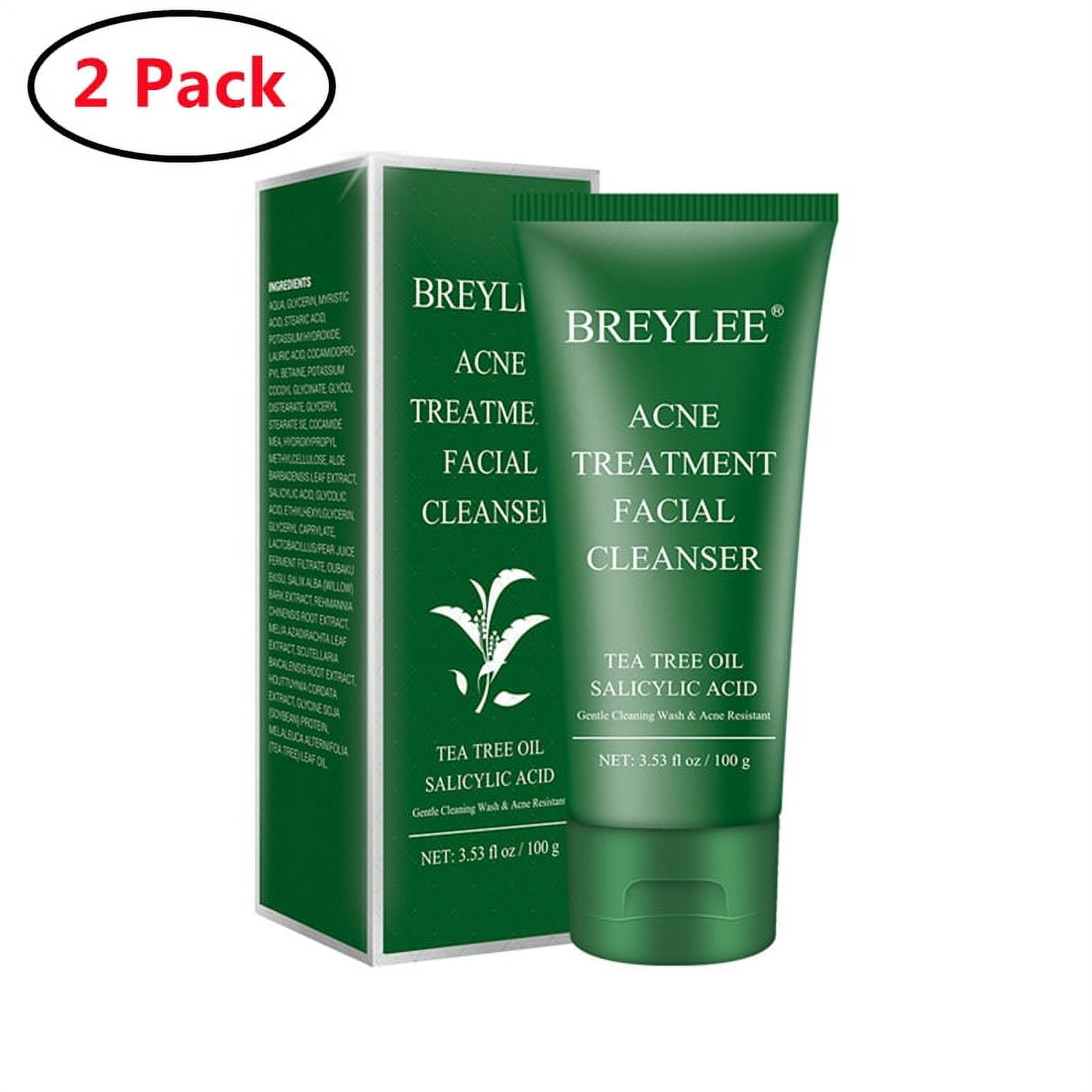 2 Pack Acne Foaming Wash Benzoyl Peroxide 10 Maximum Strength