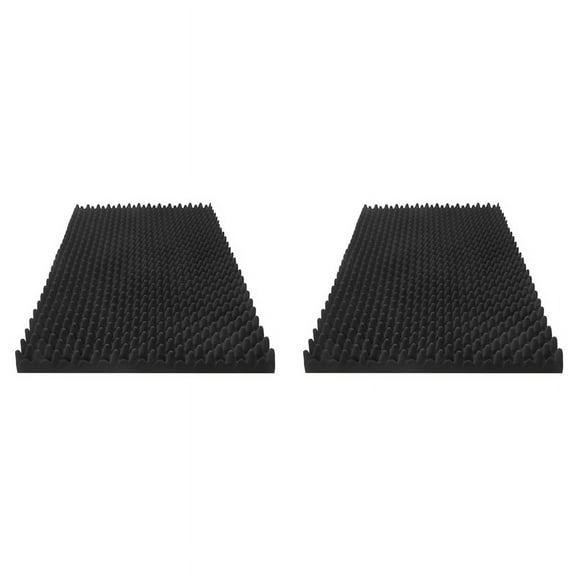 2 Pack Acoustic Foam Panels, 48 X 24 X 2Inch High Density Sound Absorbing Panels for Home,Office, Recording Room, Studio