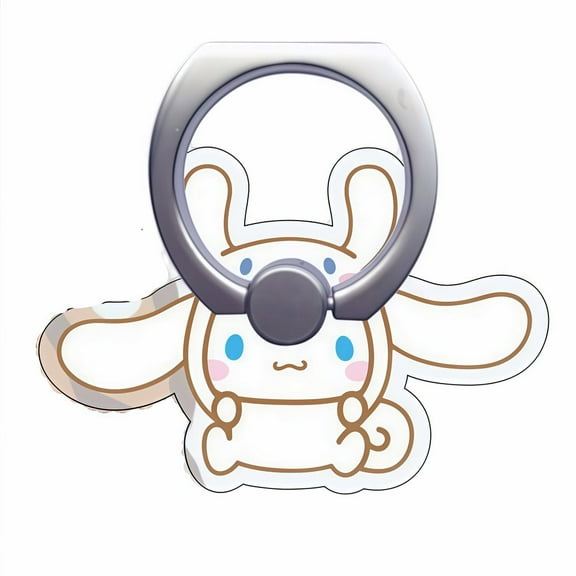 2-Pack Acrylic Cinnamoroll Anime Cartoon Phone Ring Stands - Non-Slip Desktop Holder, Cute Kawaii Decor Ins Aesthetic Gift