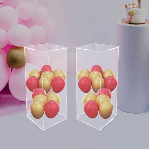 2-Pack Acrylic Display Stands Shatterproof Laser-Cut Design, 0.12" Thickness, 6.61lbs Lightweight Multi-Functional Shelf for Plants & Decor