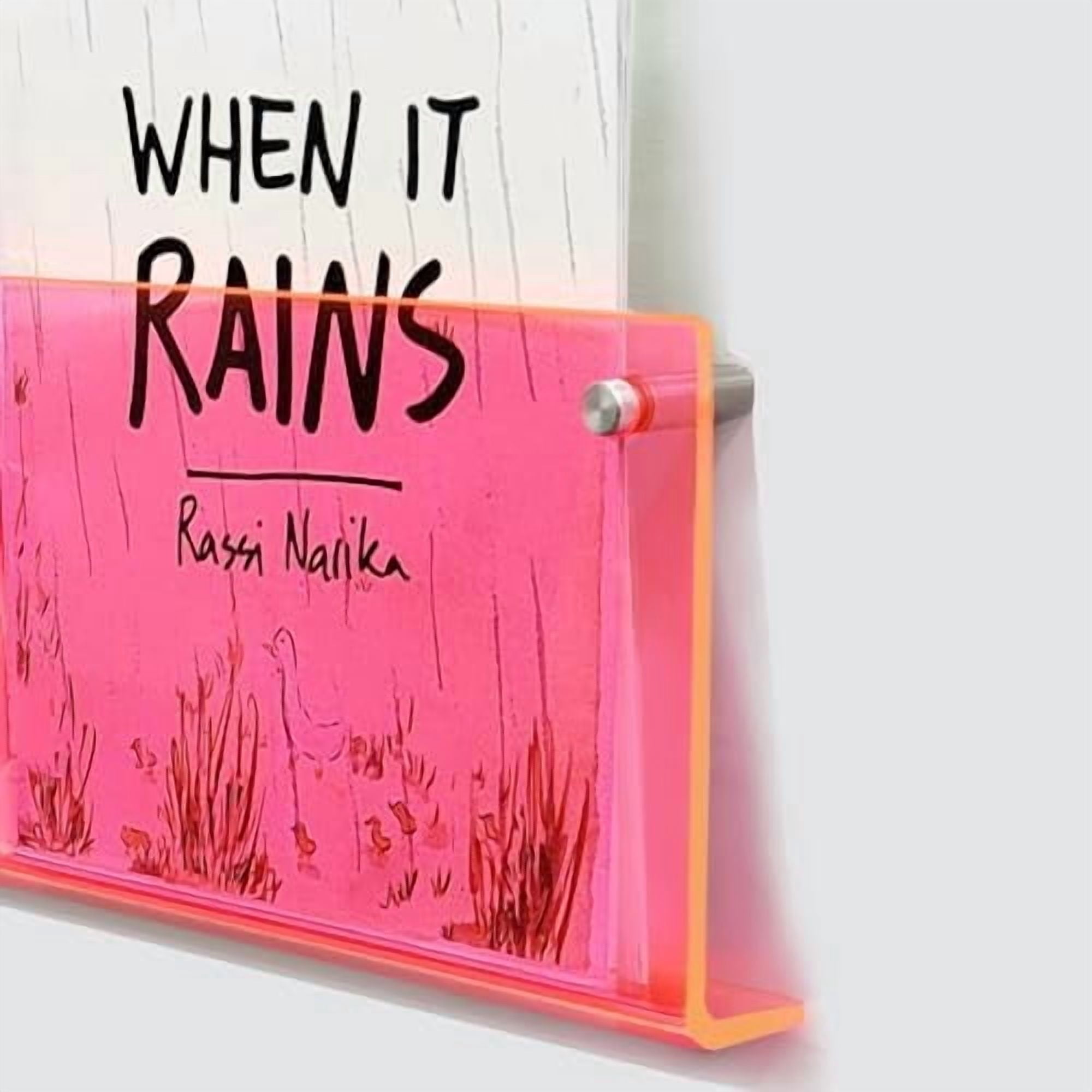 2-Pack Acrylic Magazine Holder Brochure Holder, 17