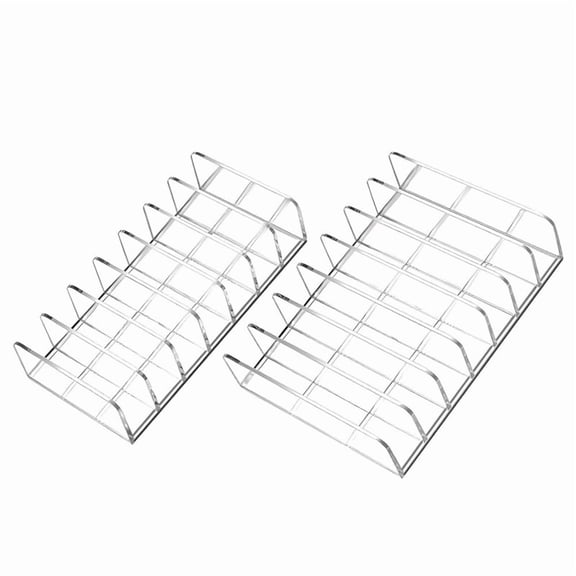 2 Pack Acrylic Makeup Eyeshadow Palette Organizer,7-Slot Display Case, Cosmetic Display Storage Holder Fit CD,Phone Case