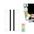 thumbnail image 1 of 2-Pack Acrylic Monitor Organizers with Phone Slots (Left & Right) – Complete Desk Setup for Notes, Phones & Quick Reminders, 1 of 9