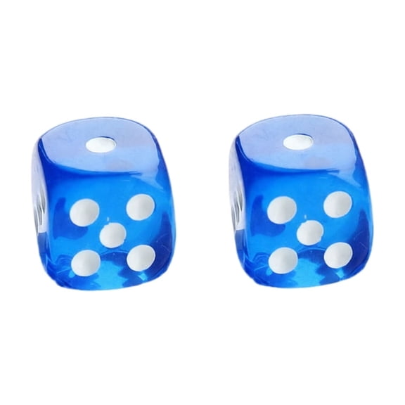2 Pack Acrylic Standard Six Sided Dice Set for Board Games RPG Tabletop Educational Activities