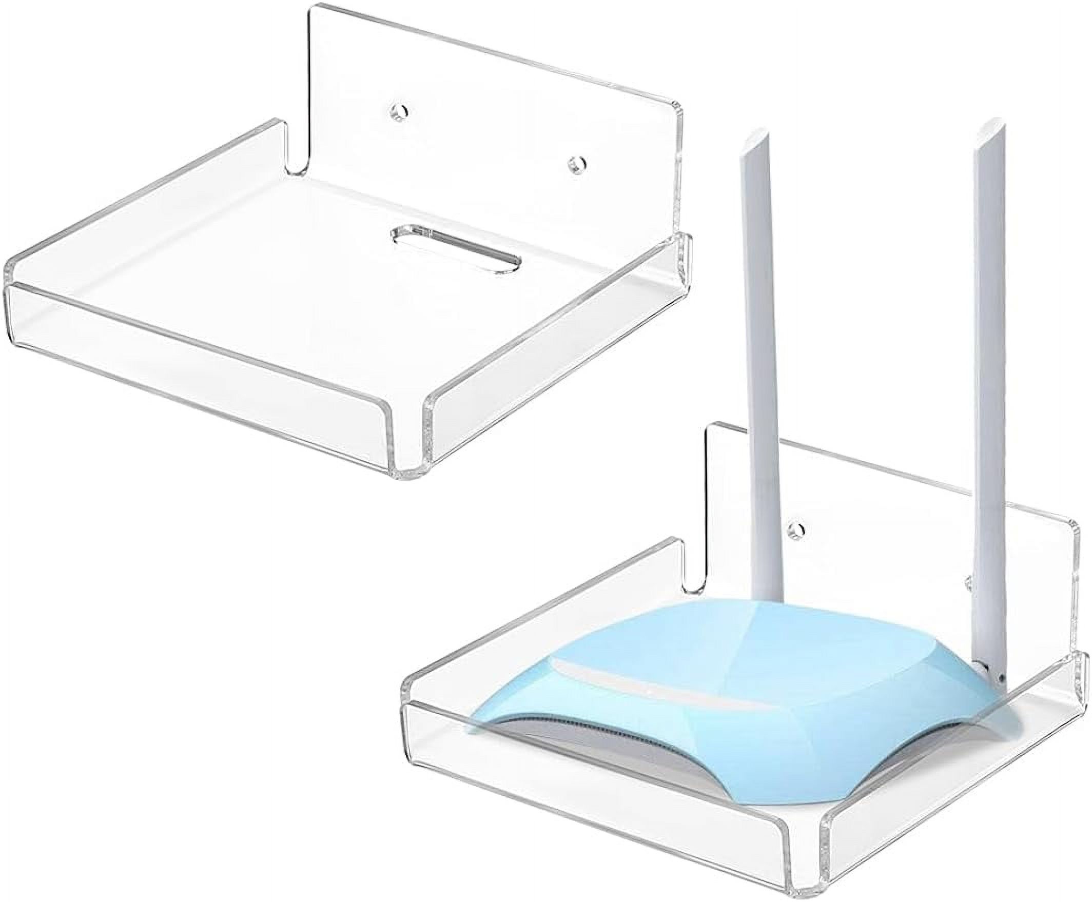 2 Pack Acrylic Wall Shelf Small Floating Shelf Wall Mounted Shelf