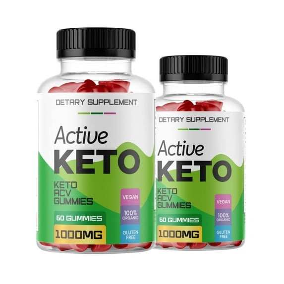 (2 Pack) Active Keto Gummies,Active Keto ACV Gummies, 120 Count