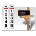 thumbnail image 1 of 2 Pack Address Numbers for House Stickers, Customized Vertical 911 Mailbox/House Numbers/Letters Stickers, Highly Reflective, Easy Peel and Stick Vinyl Decals, Waterproof (4x15), 1 of 6