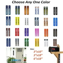 2 Pack Address Numbers for House Stickers, Customized Vertical 911 Mailbox/House Numbers/Letters Stickers, Highly Reflective, Easy Peel and Stick Vinyl Decals, Waterproof (3x10, Black)