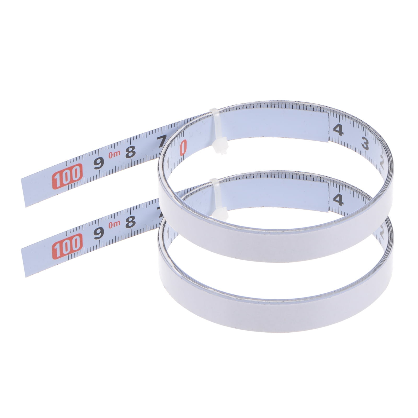 2 Pack Adhesive Backed Tape Measure 100cm Metric Right to Left Read